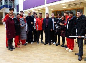 Master Yazi Liu & students with the China Wu Shu World Champions