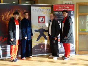 Master Yazi Liu & students with the China Wu Shu World Champions